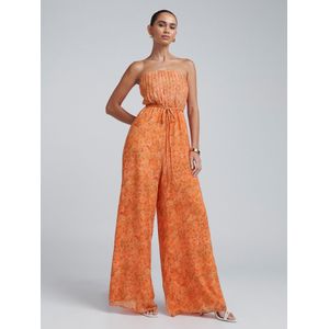 BWLDR Jumpsuit 'Alias'  oranje / lichtoranje