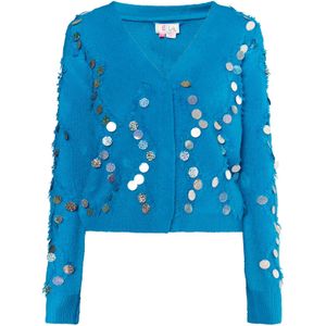 IZIA Gebreid vest  royal blue/koningsblauw