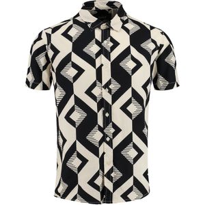 Key Largo Overhemd 'MSH TRACK'  beige / zwart