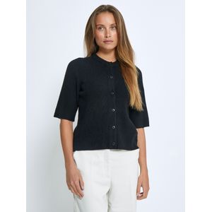 DESIRES Gebreid vest 'Delta'  zwart