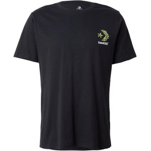 CONVERSE Shirt 'NATURE LOVERS'  taupe / lichtgroen / zwart / wit