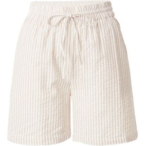 PIECES Broek 'SALLY'  beige / wit