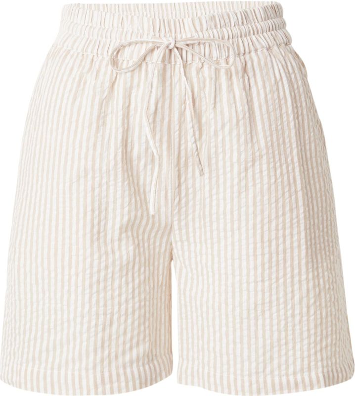 PIECES Broek 'SALLY'  beige / wit