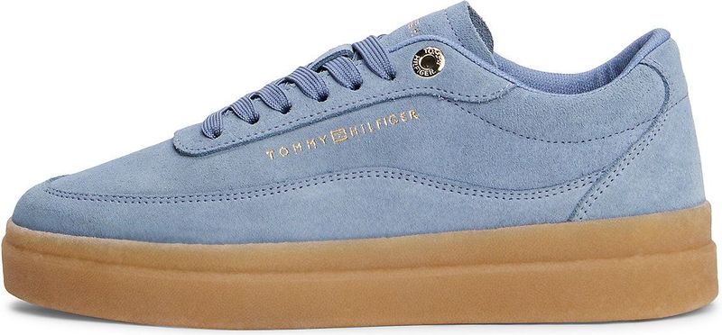 Tommy Hilfiger - Lage Sneakers - Effen - Wildleer - Vetersluiting
