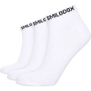 Smilodox Sokken ' 3er Sneaker Socks '  wit