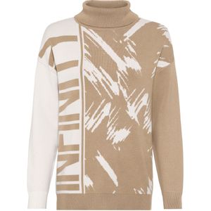Coltrui - Beige/Ecru Gedessineerd - 80% Viscose 20% Polyamide