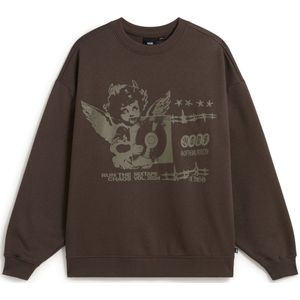 VANS Sweatshirt 'Earthbound'  donkerbruin / grijs
