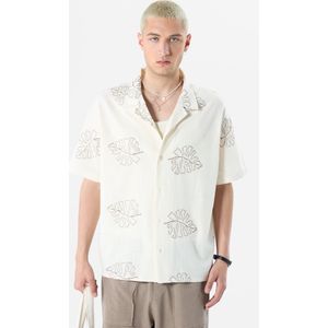 VAMOS CLO Overhemd  grijs / wit