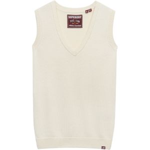 Superdry - Top - Wit - Mouwloos - V-hals