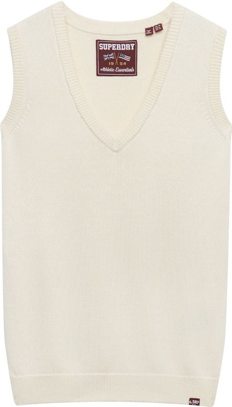 Superdry - Top - Wit - Mouwloos - V-hals