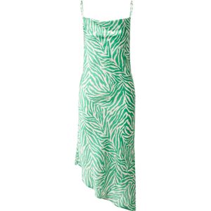 Warehouse Jurk  groen / wit