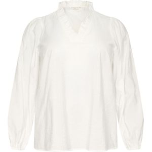 KAFFE CURVE Blouse 'Anni'  wit