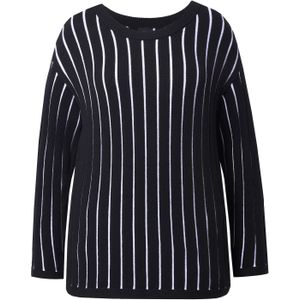 Ulla Popken Trui  zwart / wit