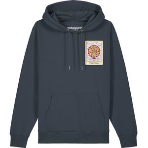 Watapparel Sweatshirt ' Tarot The Pizza '  antraciet / gemengde kleuren