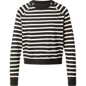 VERO MODA Trui 'VMHAPPY'  zwart / wit