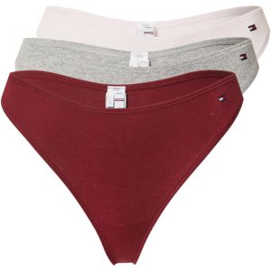 Tommy Hilfiger Underwear String  lichtgrijs / poederroze / donkerrood