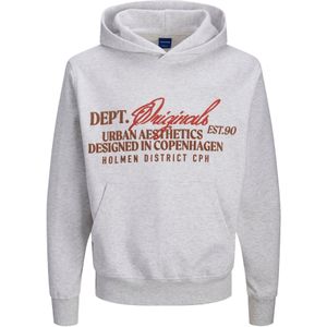 JACK & JONES Trui 'JJ'  bruin / grijs / rood