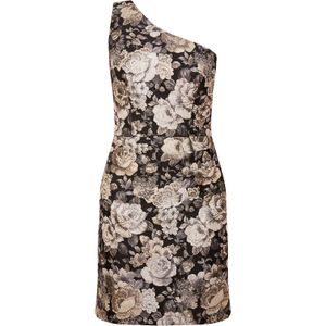 Chi Chi London Jurk  bruin / grijs / zwart / zilver