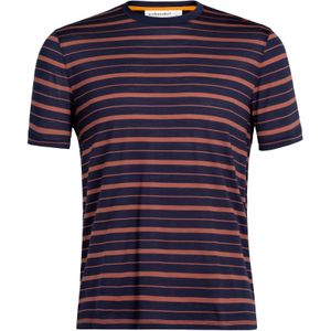 ICEBREAKER Functioneel shirt 'Wave'  navy / kaki / wit