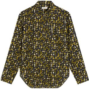 Marc O'Polo Blouse  beige / olijfgroen / zwart