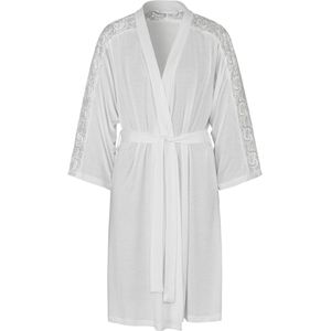 Kimono - Ecru - 95% Viscose, 5% Elastaan, 100% Polyamide - Logoprint