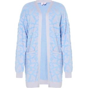 MYMO Gebreid vest  blauw / grijs