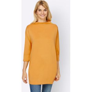Unikleur Longsleeve - Oker - 50% Modaal, 44% Polyester, 6% Elastaan