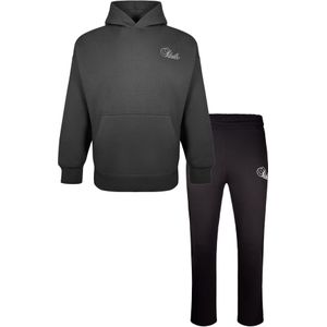 SikSilk Joggingpak  zwart / wit