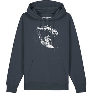 Watapparel Sweatshirt ' Surfing Spaceman '  antraciet / wit