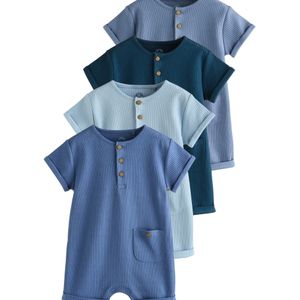 Next - Rompertje - Blauw - 4 Pack