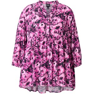 Ulla Popken Blouse  pink / framboos / zwart