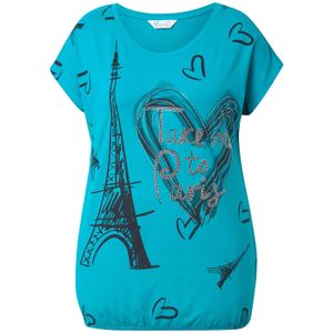 MIAMODA Shirt  blauw / zwart