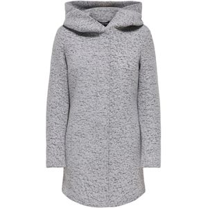 Onlsophia - Jas - Wol - Lange Mouwen - Omkeerbaar - Knoop en Ritssluiting - Lang