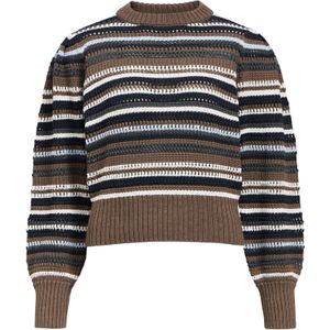 OBJECT Trui 'OBJLola'  grijs / zwart / wit