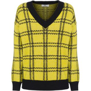 Influencer Trui  geel / zwart