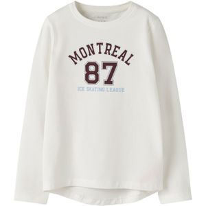 NAME IT Shirt 'NKFVIX'  hemelsblauw / zwart / wit