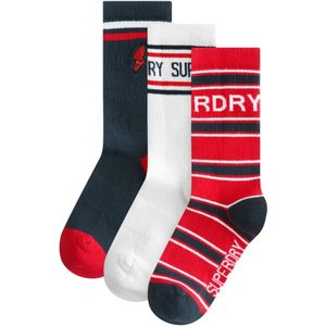 Superdry Sokken  donkerblauw / knalrood / wit