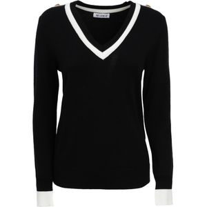 Influencer Trui  zwart / wit