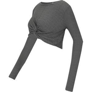 MAMALICIOUS Shirt 'MLANLI'  donkergrijs