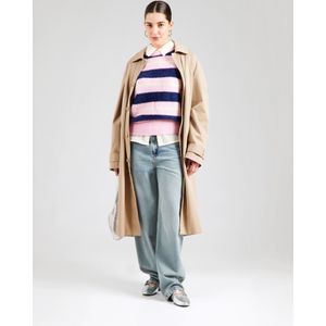 FRNCH PARIS Trui  marine / pasteelgeel / rosa