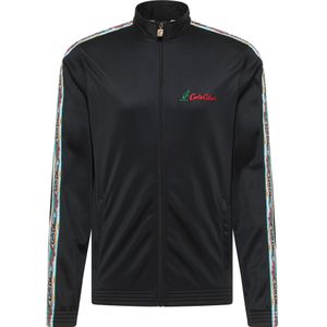 Carlo Colucci Sweatvest 'Erckert'  groen / rood / zwart / wit