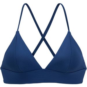 Look - Triangelbikini - Blauw - Zonder Sluiting - Verwijderbare Softcups