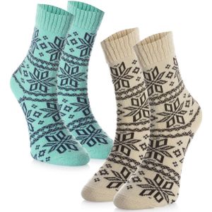 Crea Socks Sokken  turquoise / zwart