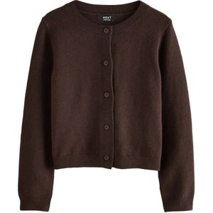 Next Gebreid vest  chocoladebruin