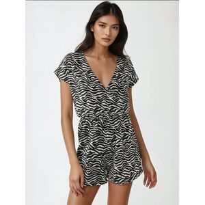 Hiccup Jumpsuit  zwart / wit