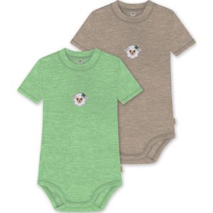 normani Rompertje/body 'Tihoi'  bruin / groen / gemengde kleuren