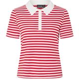 Pcdonna - Rib Polo Top - Poloshirt - Katoen - Nauwsluitend
