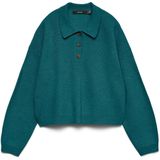 VERO MODA Trui 'VMExiciting'  petrol