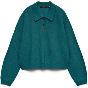 VERO MODA Trui 'VMExiciting'  petrol