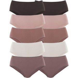 Petite fleur - Heupslip - Pastel - Set van 10 stuks - Elastisch Katoen